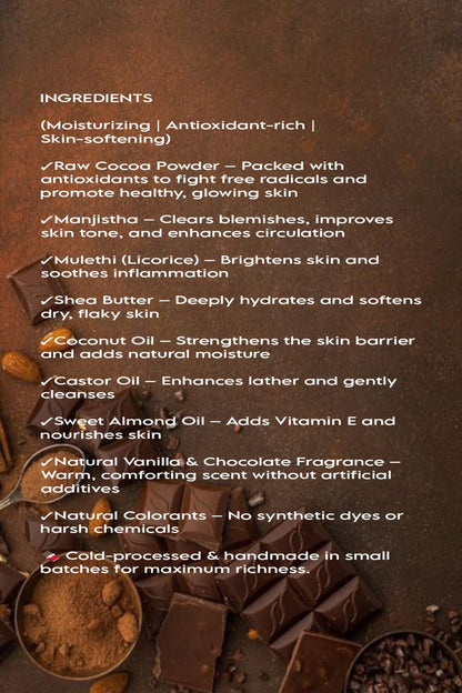 HANDMADE Chocolate SOAP BAR