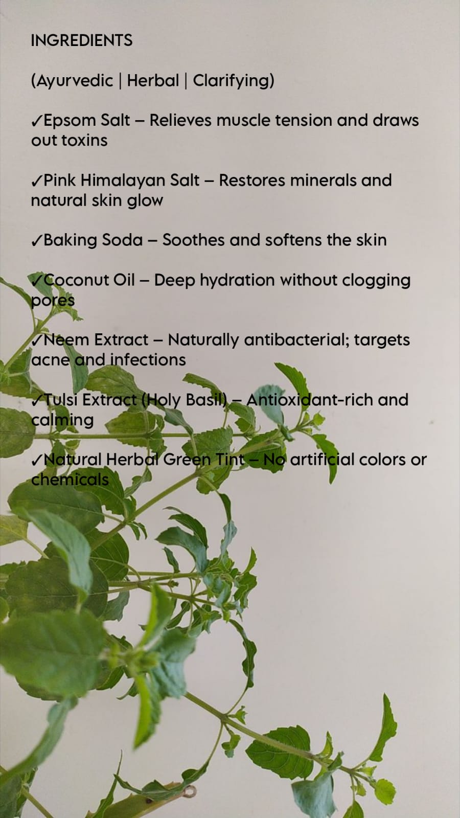 NEEM & TULSI BATH SALT